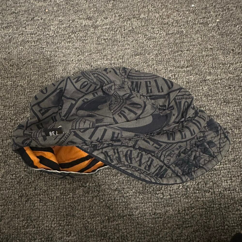 Welder Nation Black Gray and Orange Cap Size 7 3/8